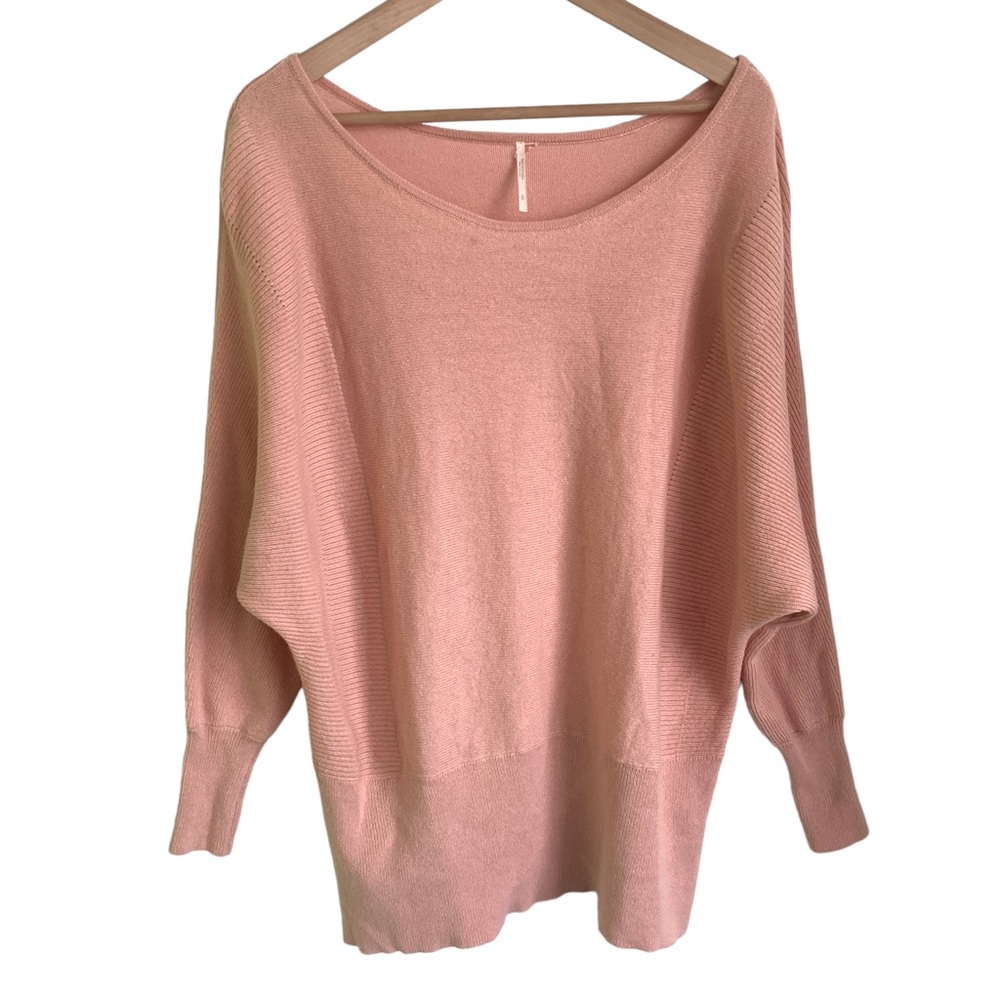 Free People Silk Cashmere Oversized Slouchy Sweater